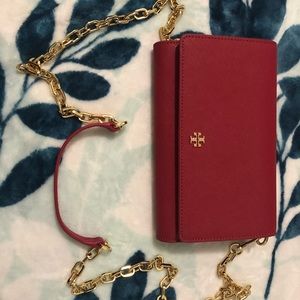 Tory burch chain wallet